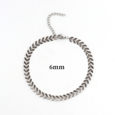 Novi modni gležanj s lancem od riblje kosti i zmije, ženski temperament u dvije boje, ručni lanac od nehrđajućeg čelika za žene, nakit, poklon