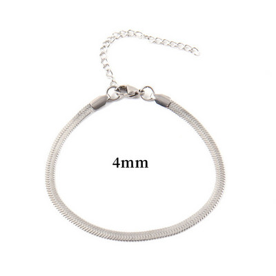 Novi modni gležanj s lancem od riblje kosti i zmije, ženski temperament u dvije boje, ručni lanac od nehrđajućeg čelika za žene, nakit, poklon