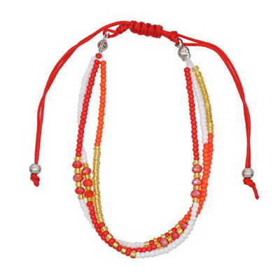 Bohemian Seed Bead Beach Charm Narukvica za gležanj, modna duga, podesiva narukvica za gležanj, nakit za stopala, oceanski dar za žene