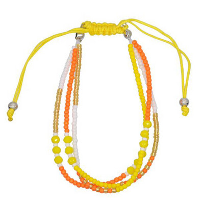 Bohemian Seed Bead Beach Charm Narukvica za gležanj, modna duga, podesiva narukvica za gležanj, nakit za stopala, oceanski dar za žene