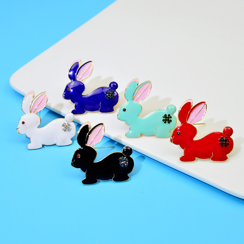 CINDY XIANG Dostupno u 5 boja, emajlirani broš, zec, igla, dodaci sa horoskopskim znakovima, modni nakit, poklon za 2023. godinu