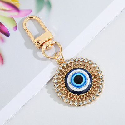 Breloc turcesc Evil Eye, strălucitor, cristal CZ, mâna lui Fatima, breloc chei pentru femei, bărbați, chei mașini, geantă, rucsac, breloc, accesorii