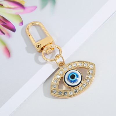 Breloc turcesc Evil Eye, strălucitor, cristal CZ, mâna lui Fatima, breloc chei pentru femei, bărbați, chei mașini, geantă, rucsac, breloc, accesorii