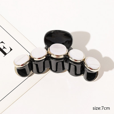 Coreeană Big Barrette Agrafe mari pentru gheare de păr Suport pentru coadă de cal Agrafă pentru gheare de păr Ace negru Accesorii de păr la modă pentru femei