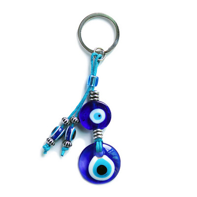 LUCKY EYE Tree Fatima Hamsa Mână Evil Eye Pandantiv Breloc de culoare argintie Inel Breloc Mașină Breloc pentru Femei Bărbați Bijuterii BE29