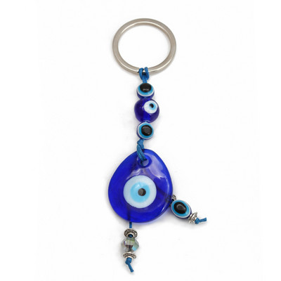 LUCKY EYE Tree Fatima Hamsa Mână Evil Eye Pandantiv Breloc de culoare argintie Inel Breloc Mașină Breloc pentru Femei Bărbați Bijuterii BE29
