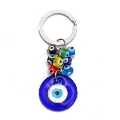 LUCKY EYE Tree Fatima Hamsa Mână Evil Eye Pandantiv Breloc de culoare argintie Inel Breloc Mașină Breloc pentru Femei Bărbați Bijuterii BE29