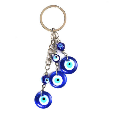 LUCKY EYE Tree Fatima Hamsa Mână Evil Eye Pandantiv Breloc de culoare argintie Inel Breloc Mașină Breloc pentru Femei Bărbați Bijuterii BE29