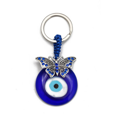 LUCKY EYE Tree Fatima Hamsa Mână Evil Eye Pandantiv Breloc de culoare argintie Inel Breloc Mașină Breloc pentru Femei Bărbați Bijuterii BE29