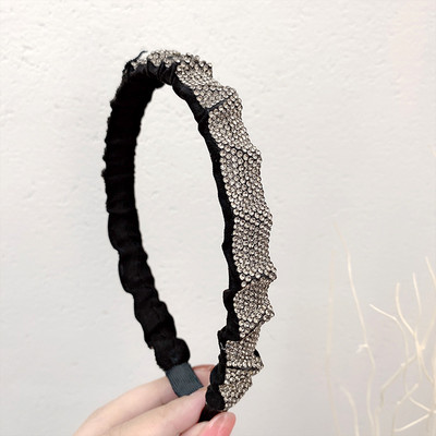 Bling Bling strasuri benzi de păr pentru femei designer de lux strălucitor cu diamante riduri arc benzi pentru cap pentru nuntă accesorii de păr