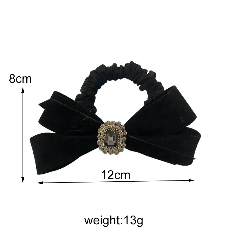 Flanelske mašne Rezine za kosu Vezice Korejski luksuzni kristalni konop Elastične gumice Držač za konjski rep Djevojački dodaci za kosu za žene
