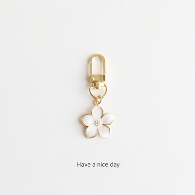 Bijela kruška Blossom Privjesak za ključeve Slatki dodaci Privjesak za par Odgovarajući Airpods Privjesci za ključeve Privjesak Veleprodajni artikli za butik