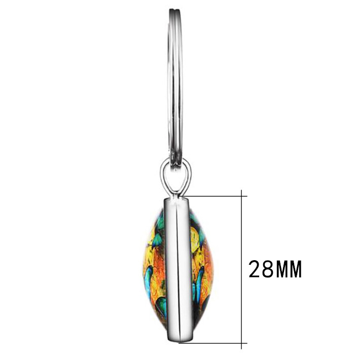 Breloc cu 12 constelații 12 semne zodiacale Luminoase cu dublu față din sticlă Cabochon Breloc Rac Leu Pandantiv Femei Cadouri de aniversare