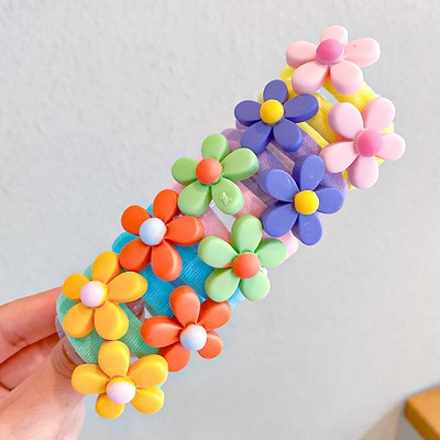 10Pcs/Set Crtane korejske gumice za kosu Dječje gumice za kosu Slatke voćne gumice Držač za rep za djevojčice Kawaii kopče za dodatke za kosu