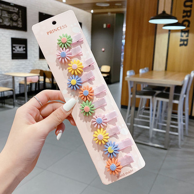 10Pcs/Set Crtane korejske gumice za kosu Dječje gumice za kosu Slatke voćne gumice Držač za rep za djevojčice Kawaii kopče za dodatke za kosu