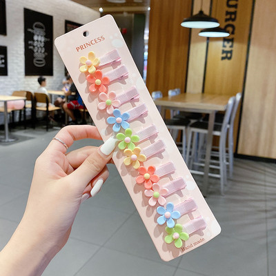 10Pcs/Set Crtane korejske gumice za kosu Dječje gumice za kosu Slatke voćne gumice Držač za rep za djevojčice Kawaii kopče za dodatke za kosu