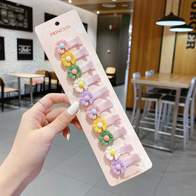 10Pcs/Set Crtane korejske gumice za kosu Dječje gumice za kosu Slatke voćne gumice Držač za rep za djevojčice Kawaii kopče za dodatke za kosu