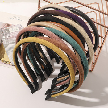 Φωτεινά πολύχρωμα PU Δερμάτινα Hairbands Headwear για κορίτσια Σχεδιαστής μόδας Knot Bow Bands Hoop Headbands Αξεσουάρ μαλλιών για γυναίκες