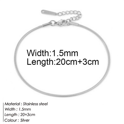 Roostevabast terasest õrn pahkluu naistele Kullavärvi kett jalavõru käevõrud jalal Ei tuhmu pahkluu ehted naistele