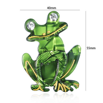 Прекрасни кристали, арцилни, ръчно изработени брошки с жаби, жени, унисекс, парти с животни, ежедневни брошки, игли, бижута, подаръци