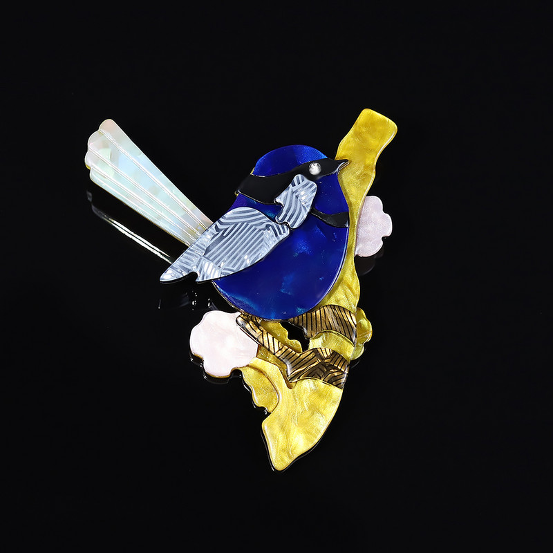 Vii, multicolore, ace pentru broșă de păsări, broșe de calitate, lucrate manual, arcylic Ainmal, bijuterii de designer de Anul Nou, cadou cu ridicata
