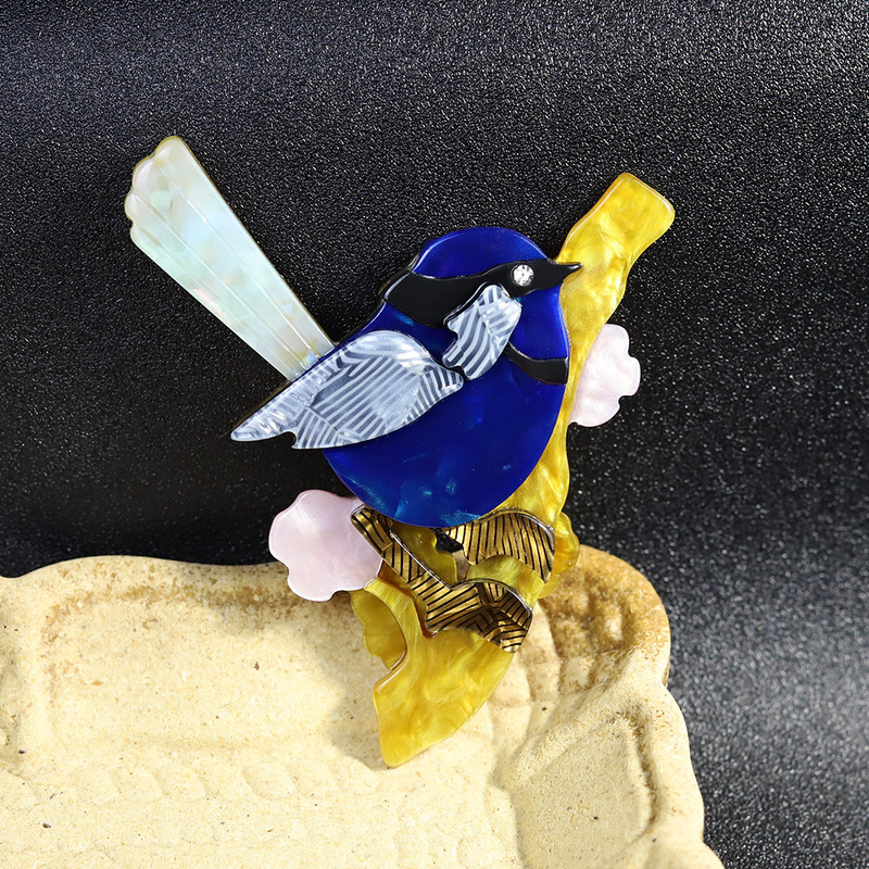 Vii, multicolore, ace pentru broșă de păsări, broșe de calitate, lucrate manual, arcylic Ainmal, bijuterii de designer de Anul Nou, cadou cu ridicata