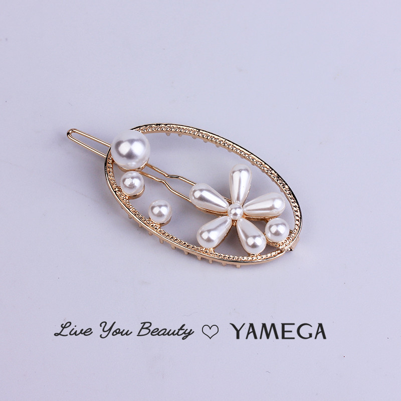 Agrafe de păr cu perle unice de modă Accesorii pentru păr Nuntă Triunghi de aur Agrafe de păr geometrice Piesă pentru cap Ace de păr pentru femei, fete