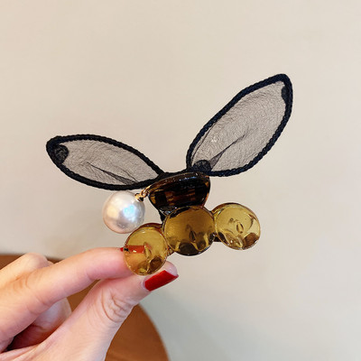 Gheare de păr cu ureche de iepure drăguță, clemă acrilice, decorare, agrafe de păr, ace, accesorii pentru păr, kawaii pentru fete, accesorii de păr coreene