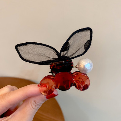 Gheare de păr cu ureche de iepure drăguță, clemă acrilice, decorare, agrafe de păr, ace, accesorii pentru păr, kawaii pentru fete, accesorii de păr coreene