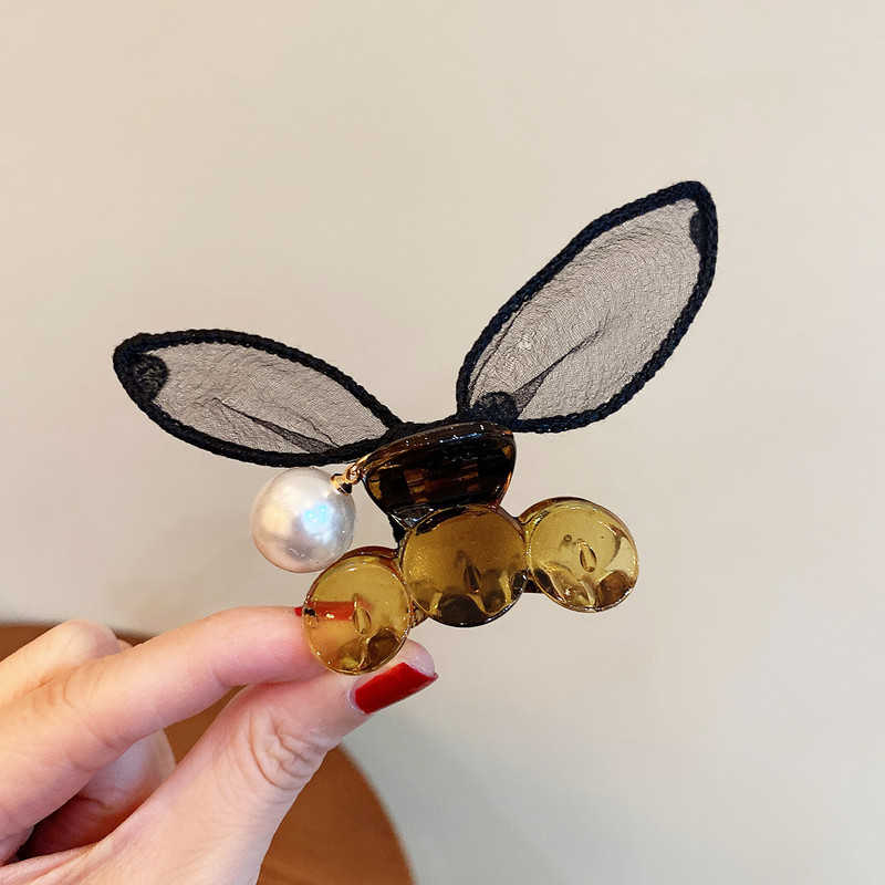 Gheare de păr cu ureche de iepure drăguță, clemă acrilice, decorare, agrafe de păr, ace, accesorii pentru păr, kawaii pentru fete, accesorii de păr coreene