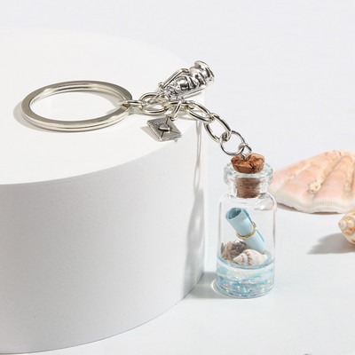 Breloc de mare Cochilii Broasca Testoasa Steaua de Mare Conc Sticla de deriva Breloc Breloc Dorințe Cadouri de prietenie pentru femei Bărbați Bijuterii lucrate manual