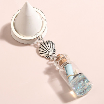 Breloc de mare Cochilii Broasca Testoasa Steaua de Mare Conc Sticla de deriva Breloc Breloc Dorințe Cadouri de prietenie pentru femei Bărbați Bijuterii lucrate manual