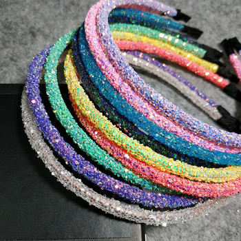 Αστραφτερές παγιέτες Headbands Glitter Party Hairband Personality Αξεσουάρ μαλλιών για γυναίκες κορίτσια Στενό φιόγκο με τσέρκι λεπτές κορδέλες μαλλιών