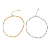 gleznă din oțel inoxidabil 304 pentru femei de culoare auriu/argintiu în formă de inimă pentru femei cu lanț de gleznă brățări bijuterii cadouri, 1 bucată