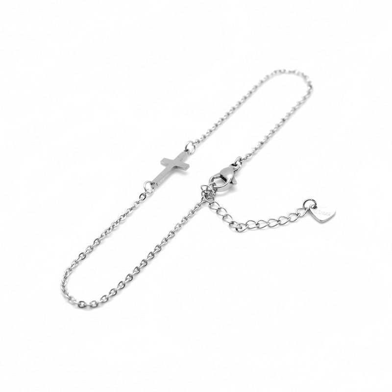 Moda gleznă din oțel inoxidabil 304 gleznă cu lanț de culoare argintie pentru femei vara plajă sandale desculțe bijuterii cadouri, 1 bucată