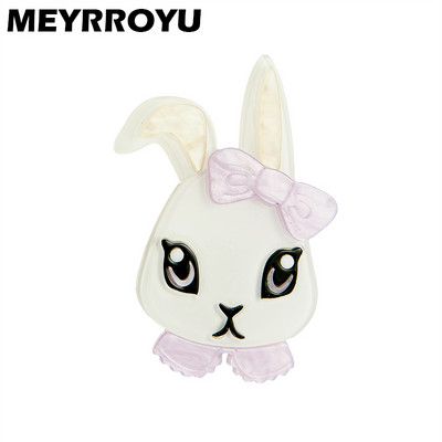 MEYRROYU 2022 Modni akrilni slatki broš sa zecom Ženski pretjerani crtani slatki broš s reverom, nakit, poklon, veleprodaja