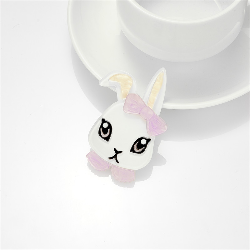 MEYRROYU 2022 Modni akrilni slatki broš sa zecom Ženski pretjerani crtani slatki broš s reverom, nakit, poklon, veleprodaja