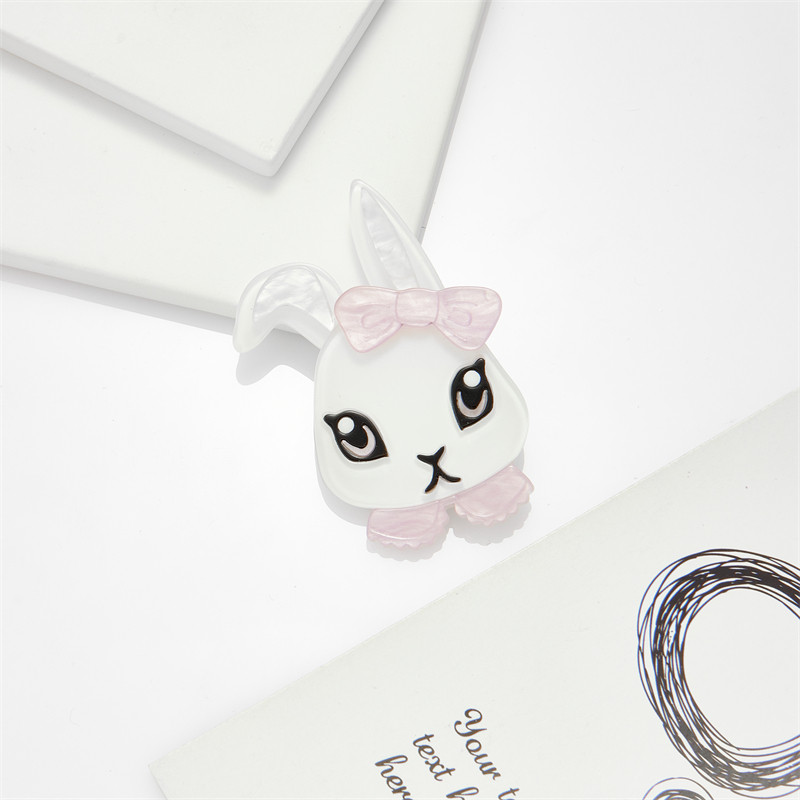 MEYRROYU 2022 Modni akrilni slatki broš sa zecom Ženski pretjerani crtani slatki broš s reverom, nakit, poklon, veleprodaja