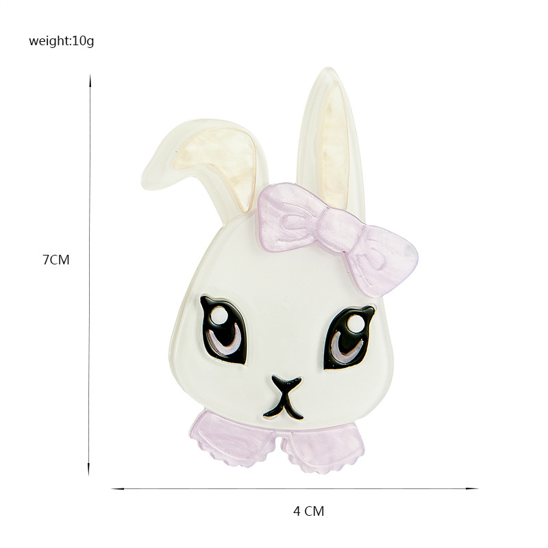 MEYRROYU 2022 Modni akrilni slatki broš sa zecom Ženski pretjerani crtani slatki broš s reverom, nakit, poklon, veleprodaja