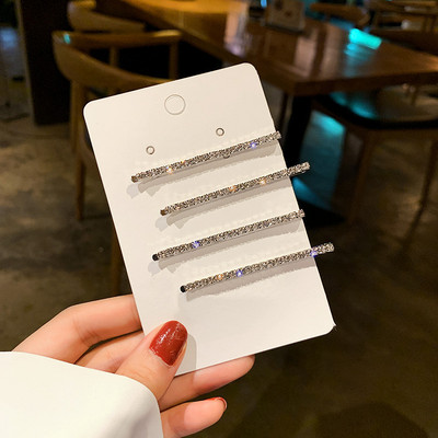 Agrafă de păr simplă cu strasuri de modă Agrafe de păr cu diamante Agrafe de păr și cleme de nuntă Accesorii de păr coreeane Seturi de bijuterii