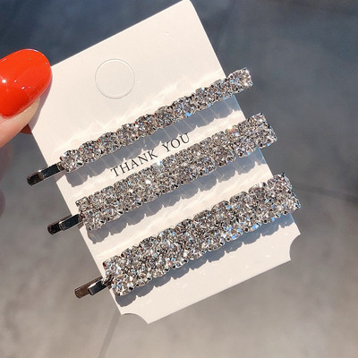 Agrafă de păr simplă cu strasuri de modă Agrafe de păr cu diamante Agrafe de păr și cleme de nuntă Accesorii de păr coreeane Seturi de bijuterii