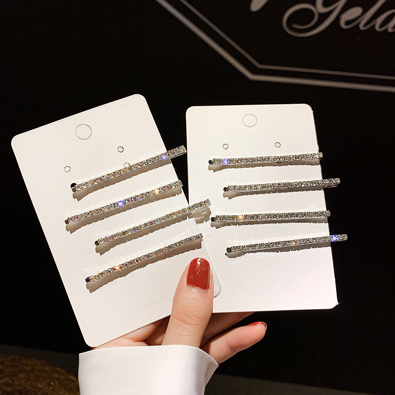 Agrafă de păr simplă cu strasuri de modă Agrafe de păr cu diamante Agrafe de păr și cleme de nuntă Accesorii de păr coreeane Seturi de bijuterii