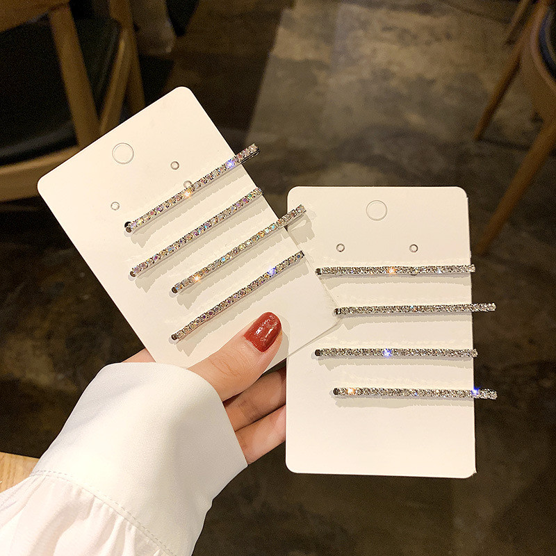 Agrafă de păr simplă cu strasuri de modă Agrafe de păr cu diamante Agrafe de păr și cleme de nuntă Accesorii de păr coreeane Seturi de bijuterii