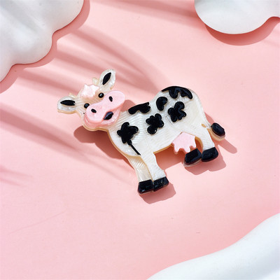 MEYRROYU Broșe cu oaie de desene animate pentru femei, material acrilic elegant, insignă pentru animale de companie, accesorii pentru cadou de Crăciun, bijuterii Брошь