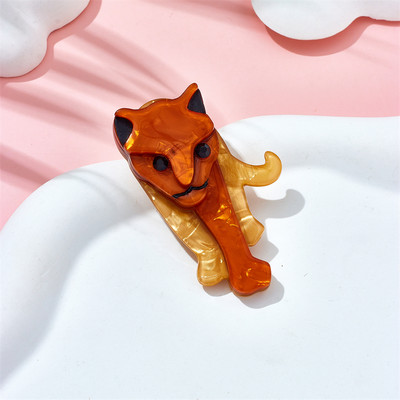 MEYRROYU Broșe cu oaie de desene animate pentru femei, material acrilic elegant, insignă pentru animale de companie, accesorii pentru cadou de Crăciun, bijuterii Брошь