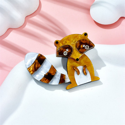 MEYRROYU Broșe cu oaie de desene animate pentru femei, material acrilic elegant, insignă pentru animale de companie, accesorii pentru cadou de Crăciun, bijuterii Брошь