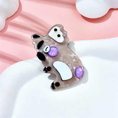 MEYRROYU Broșe cu oaie de desene animate pentru femei, material acrilic elegant, insignă pentru animale de companie, accesorii pentru cadou de Crăciun, bijuterii Брошь