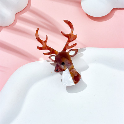 MEYRROYU Broșe cu oaie de desene animate pentru femei, material acrilic elegant, insignă pentru animale de companie, accesorii pentru cadou de Crăciun, bijuterii Брошь