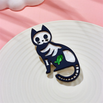 MEYRROYU Broșe cu oaie de desene animate pentru femei, material acrilic elegant, insignă pentru animale de companie, accesorii pentru cadou de Crăciun, bijuterii Брошь