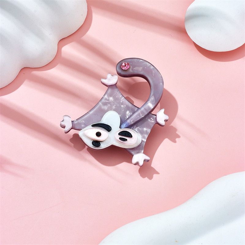 MEYRROYU Broșe cu oaie de desene animate pentru femei, material acrilic elegant, insignă pentru animale de companie, accesorii pentru cadou de Crăciun, bijuterii Брошь